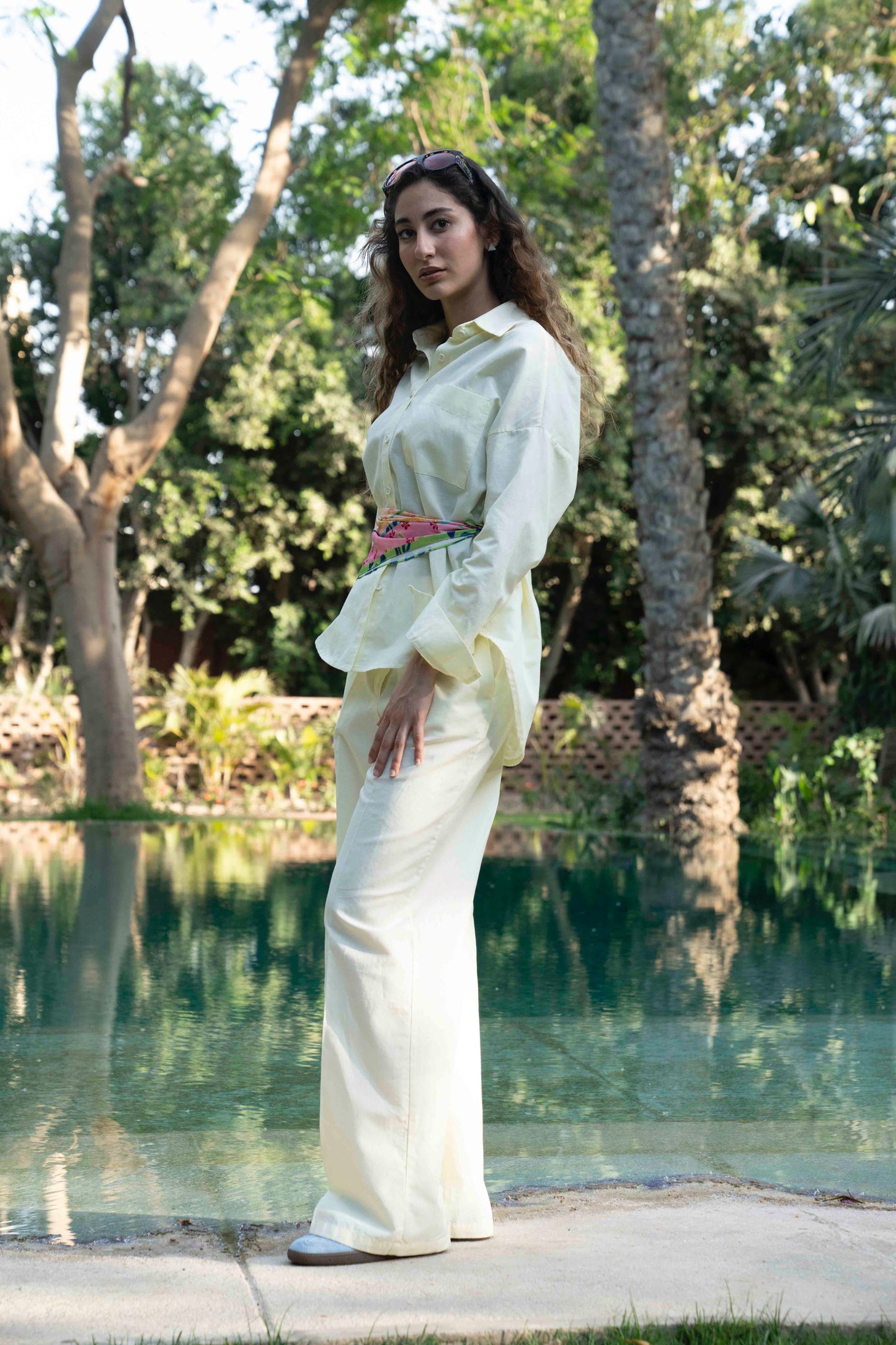 Butter Yellow Linen Pants