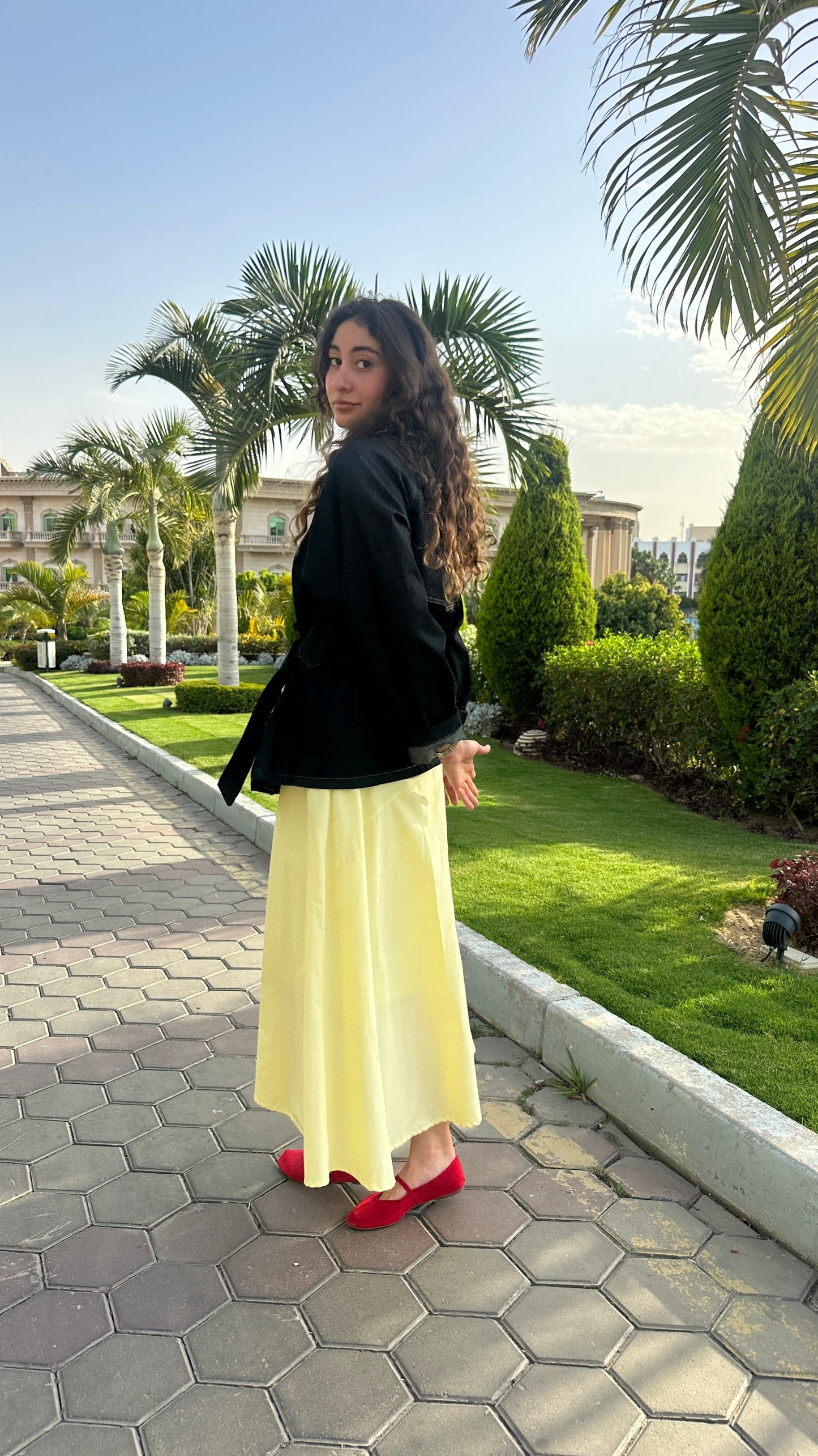 Butter Yellow Flow Skirt