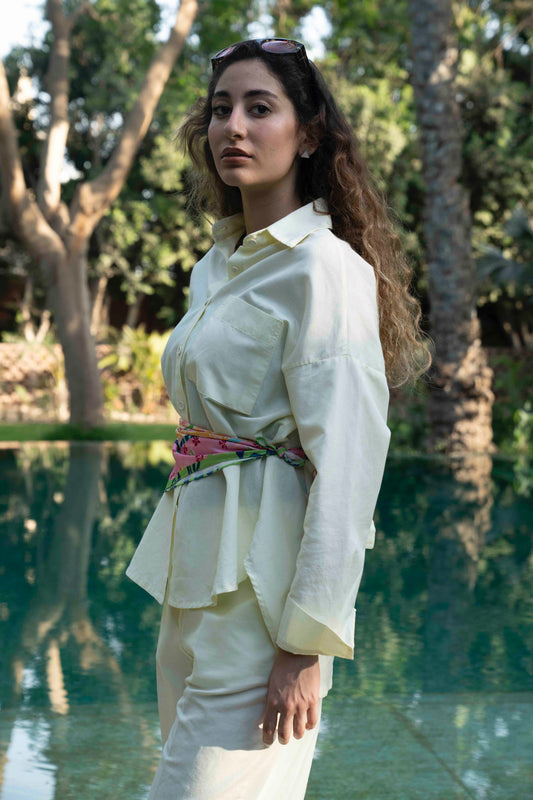 Butter Yellow Linen Shirt