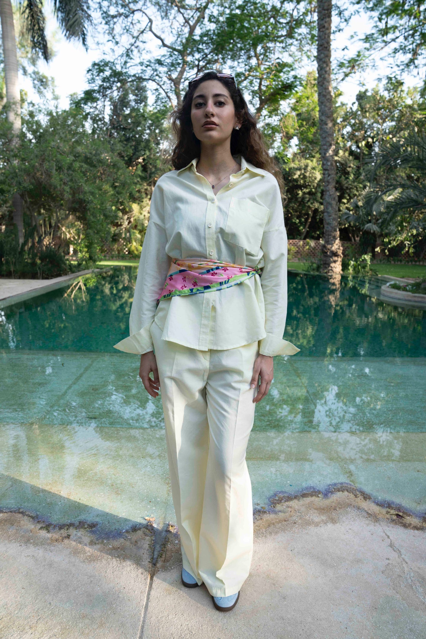 Butter Yellow Linen Pants