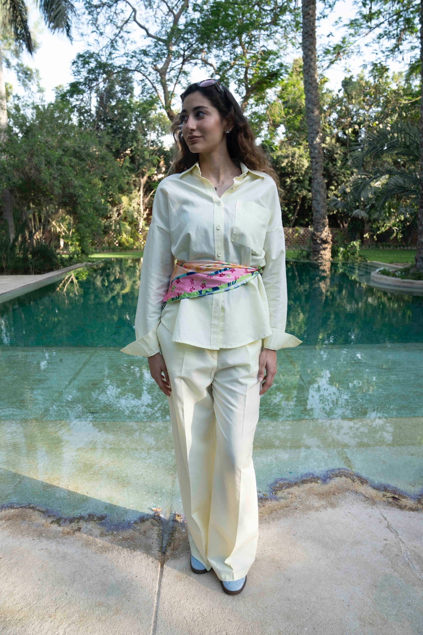 Butter Yellow Linen Pants