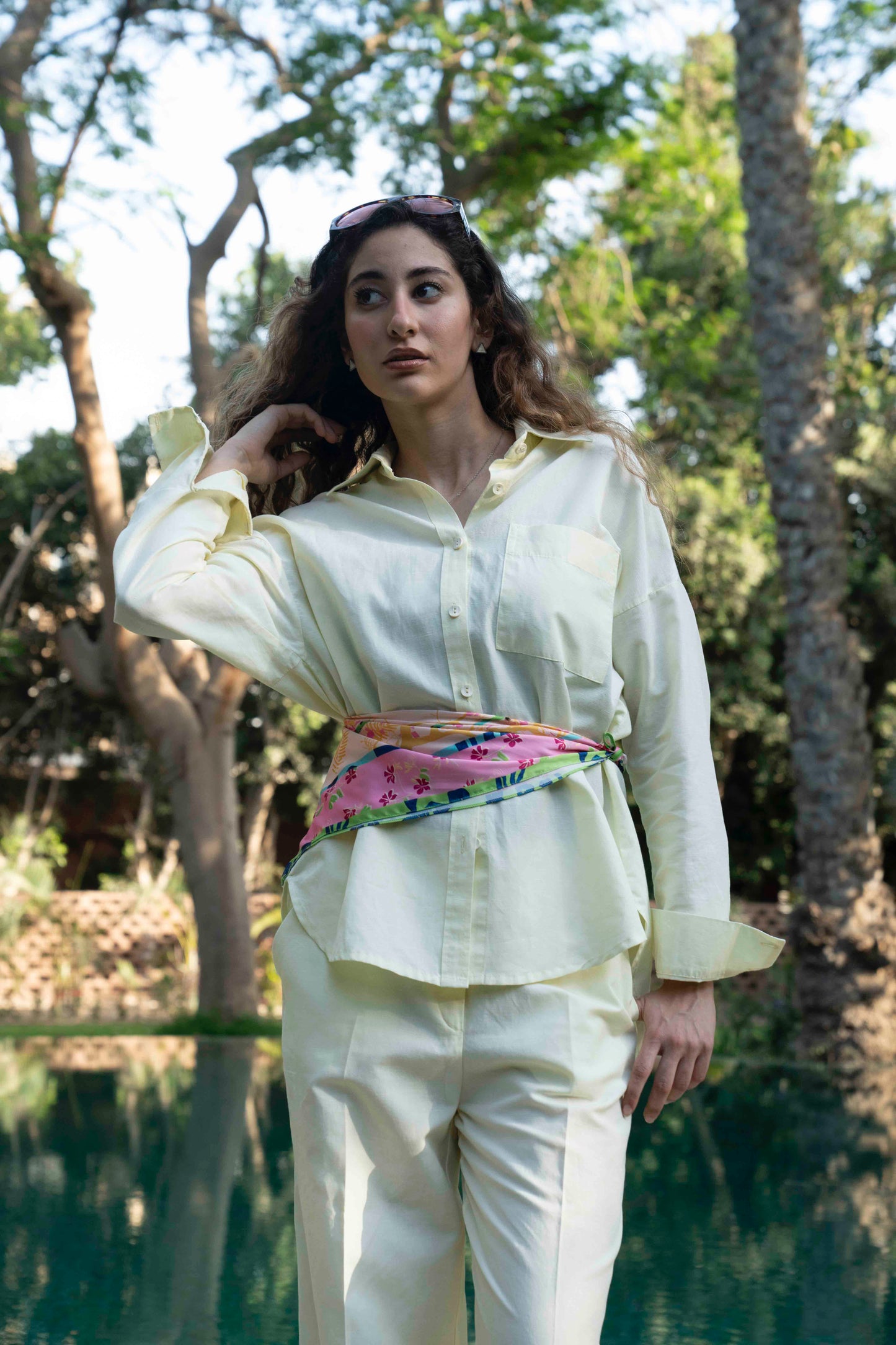 Butter Yellow Linen Pants