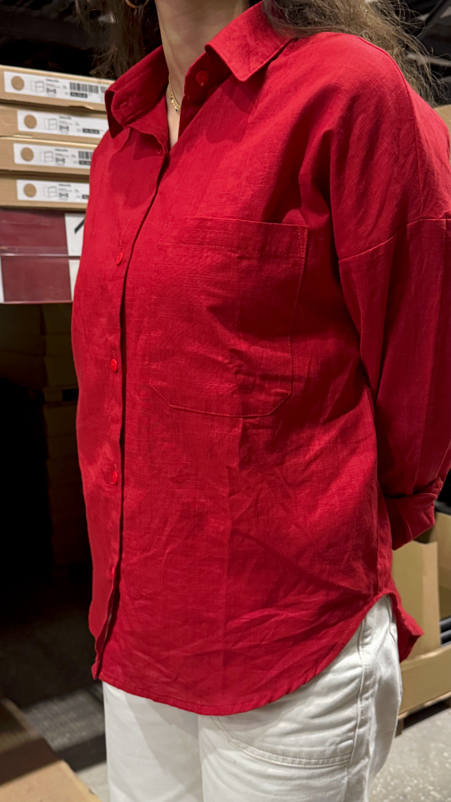 The Scarlet Linen Shirt