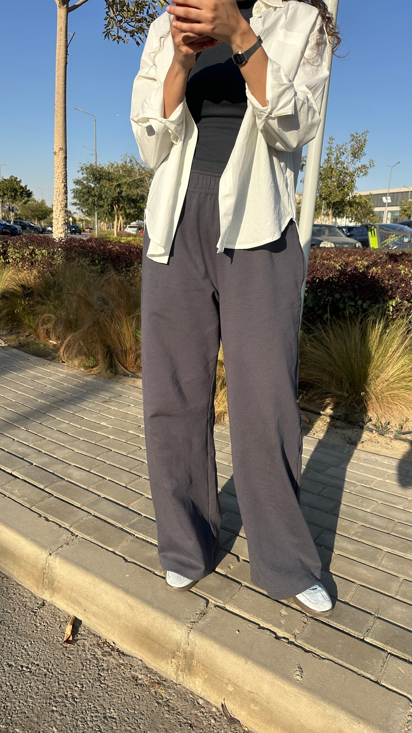 grey sweet pants