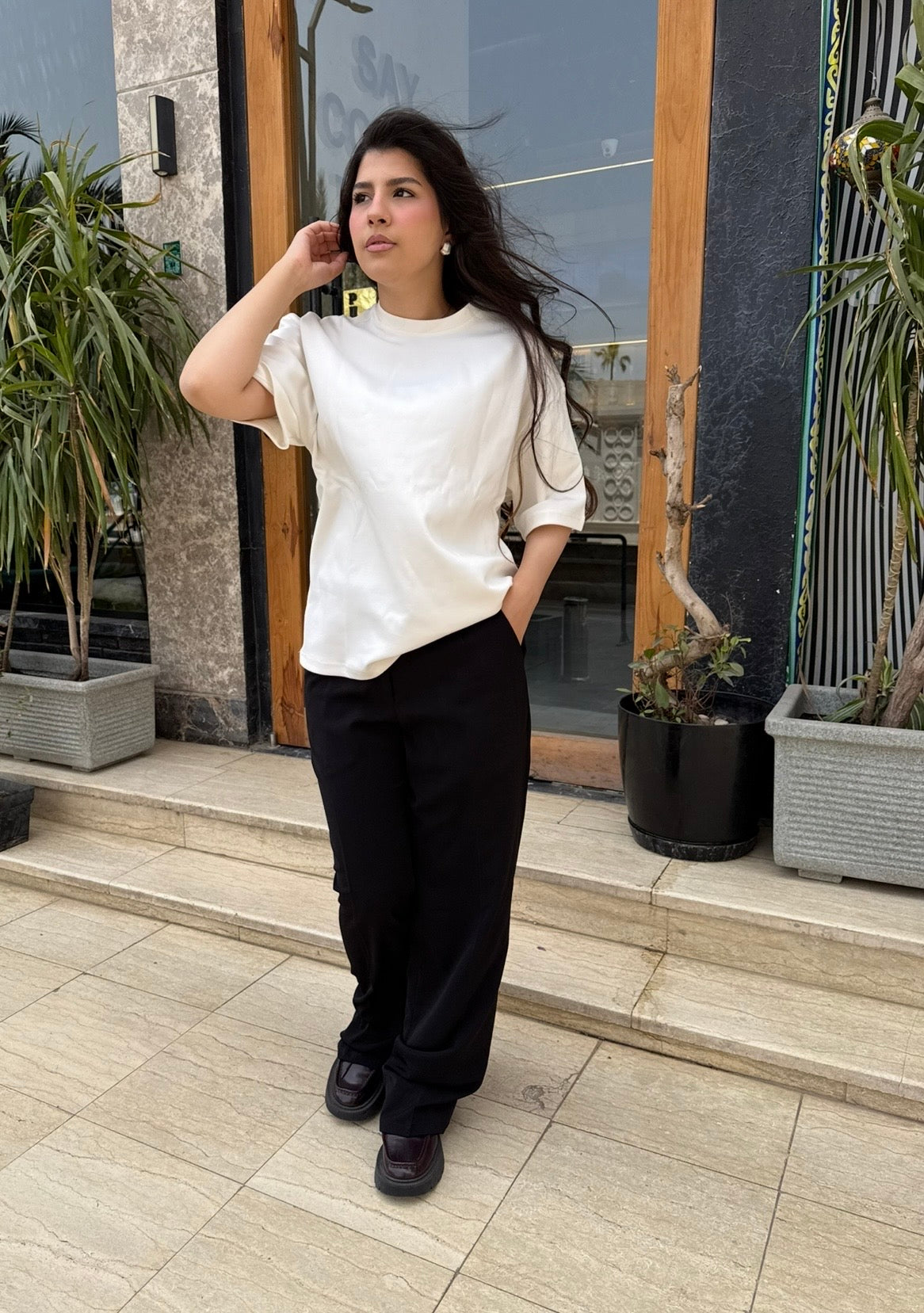 Relaxed Fit White T-Shirt