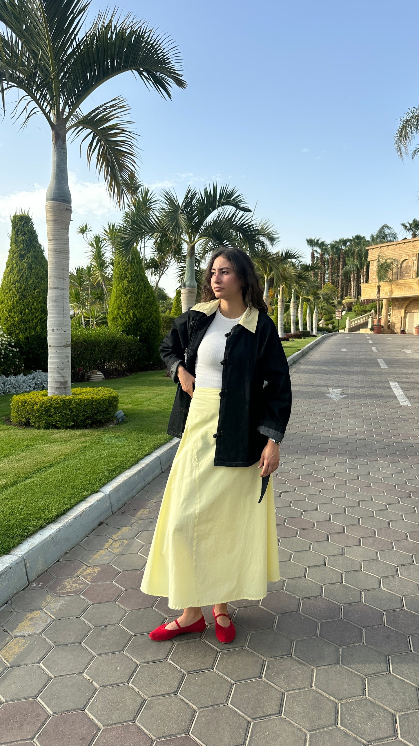 Butter Yellow Flow Skirt