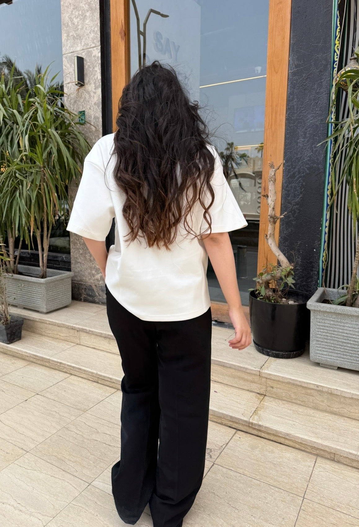 Relaxed Fit White T-Shirt