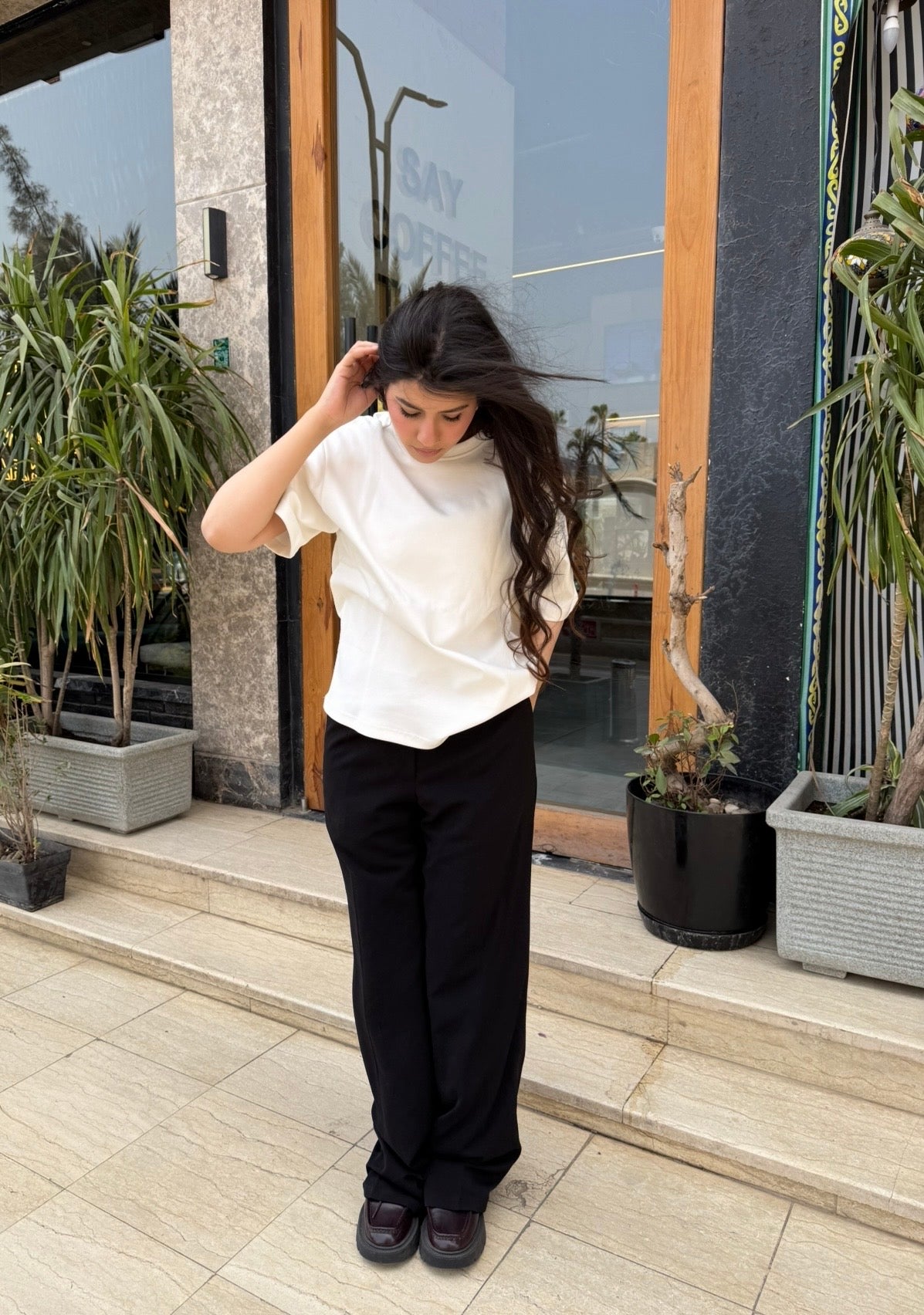 Relaxed Fit White T-Shirt