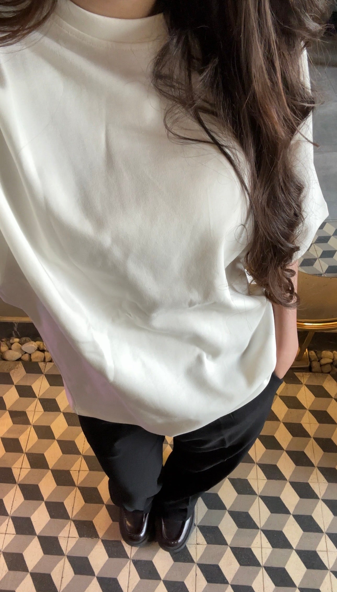 Relaxed Fit White T-Shirt